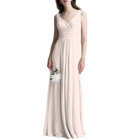 Bill Levkoff Pink Formal Bridesmaid Gown 10 NEW - Picture 2 of 5